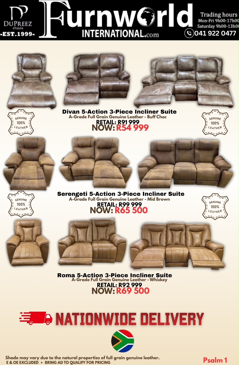 3-Piece Incliner Lounge Set - Furnworld International
